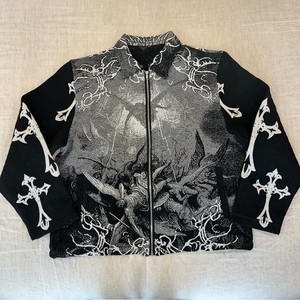 Mens Printed Woven Jacket